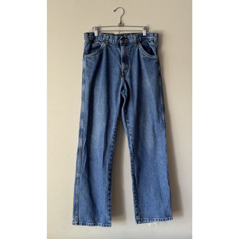 Dickies Mens Relaxed Size 34 x30 Medium Wash‎ Jeans Denim